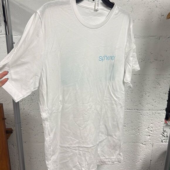 LAS VEGAS Sphere T Shirt - Size Large - Brand New Super Soft Mens White T Shirt - Picture 1 of 4